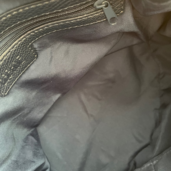 🎄. Daphne Collection Leather Handbag Blue - Picture 10 of 10